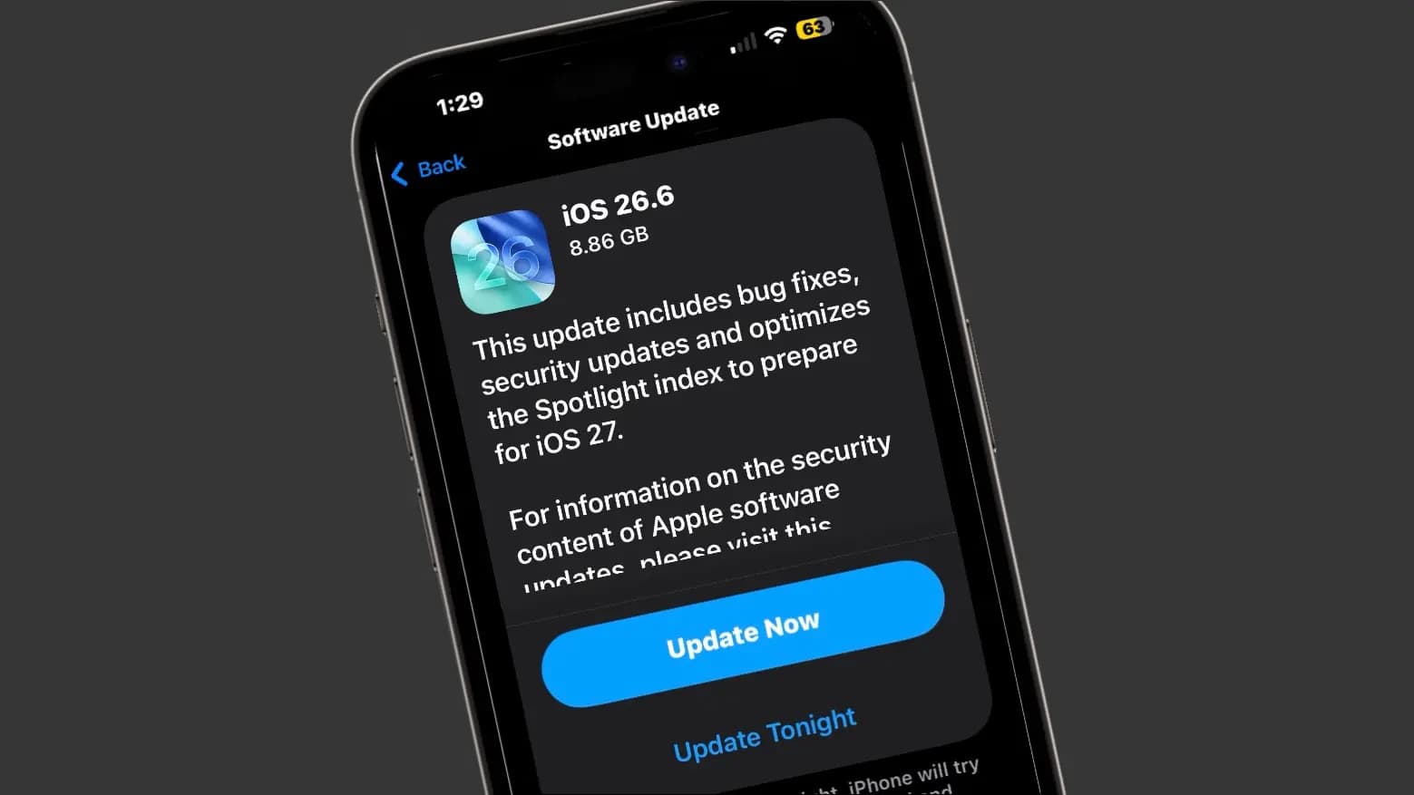 Here’s when Apple will launch iOS 26.6
