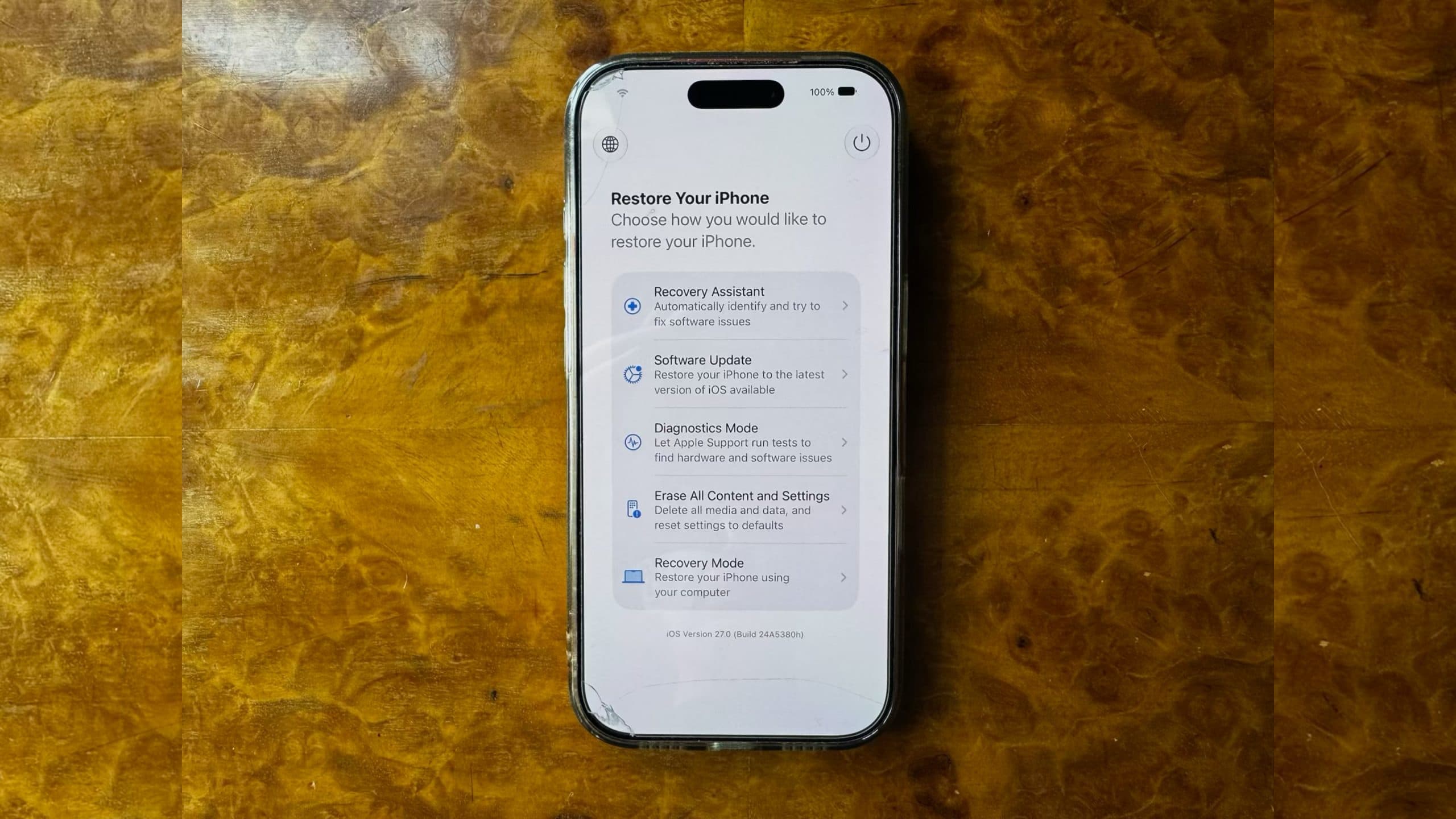iOS 27: Access the New iPhone Recovery Screen