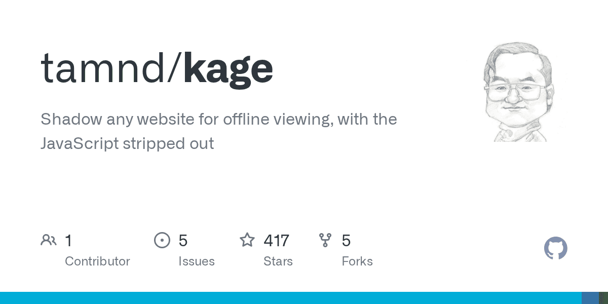 Show HN: Kage – Shadow any website to a single binary for offline viewing