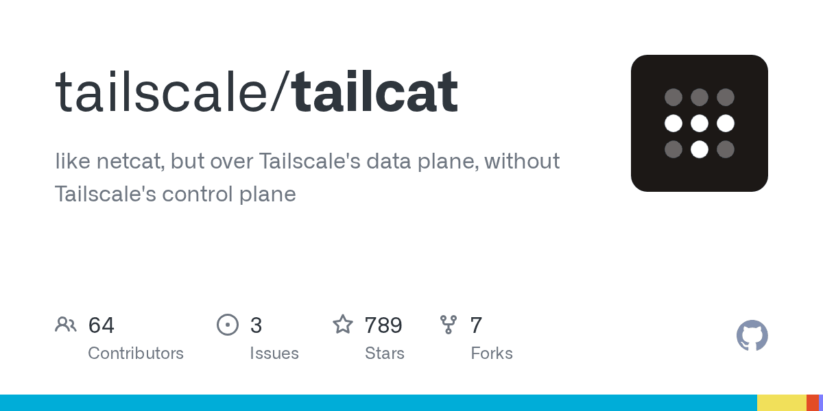 Tailcat – Like netcat, but over Tailscale’s data plane