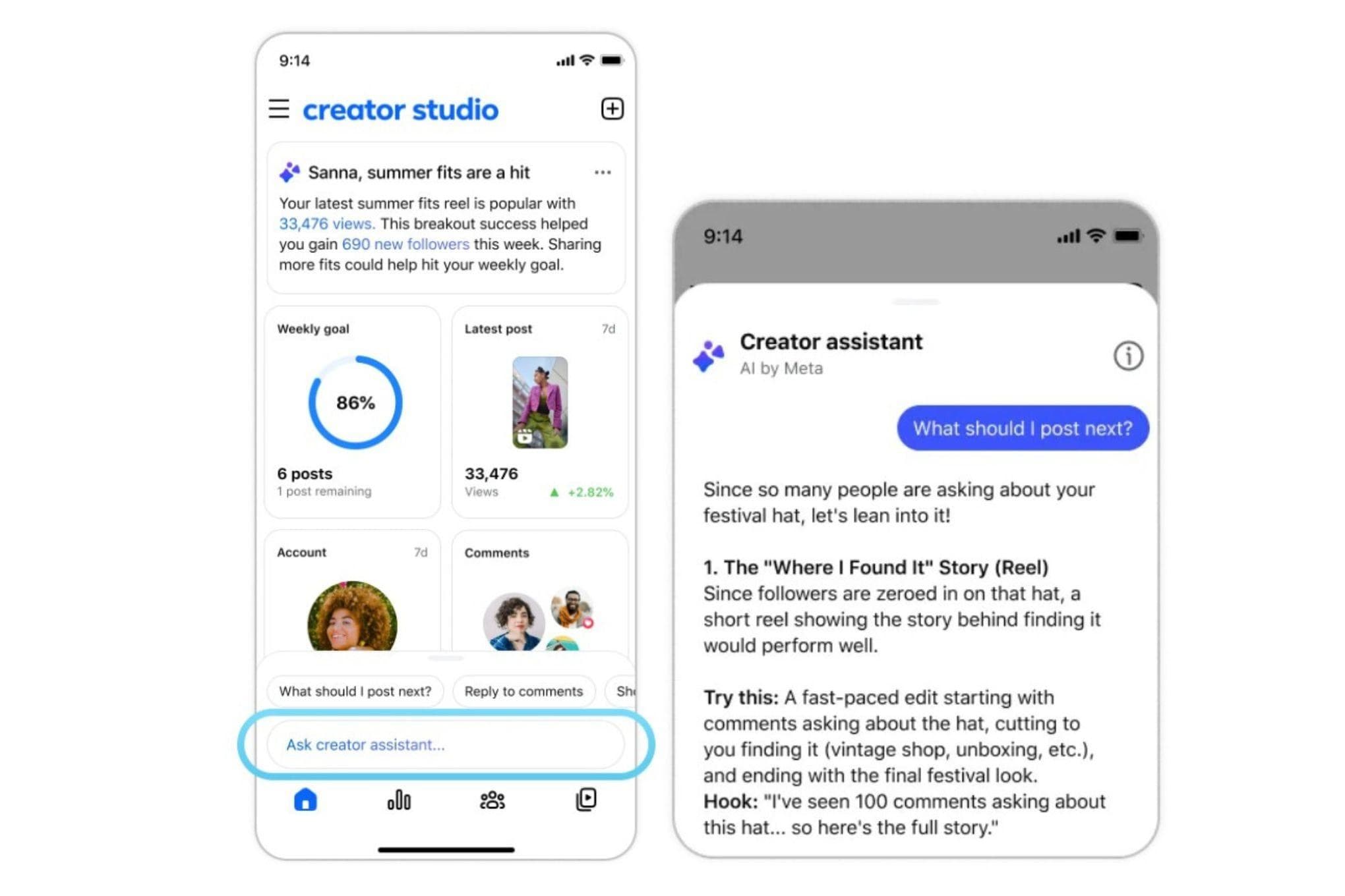 Facebook’s Creator Studio has been revived as an AI companion app