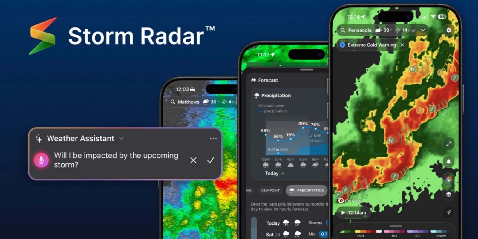 Weather Channel’s Storm Radar lets you build your own forecast, now on Apple Watch