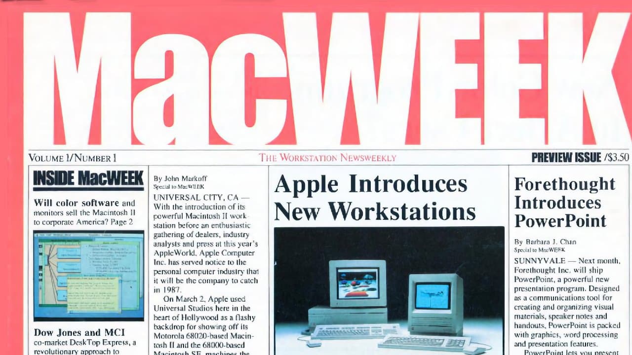 The best look into Apple's past comes from this 'MacWeek' archive