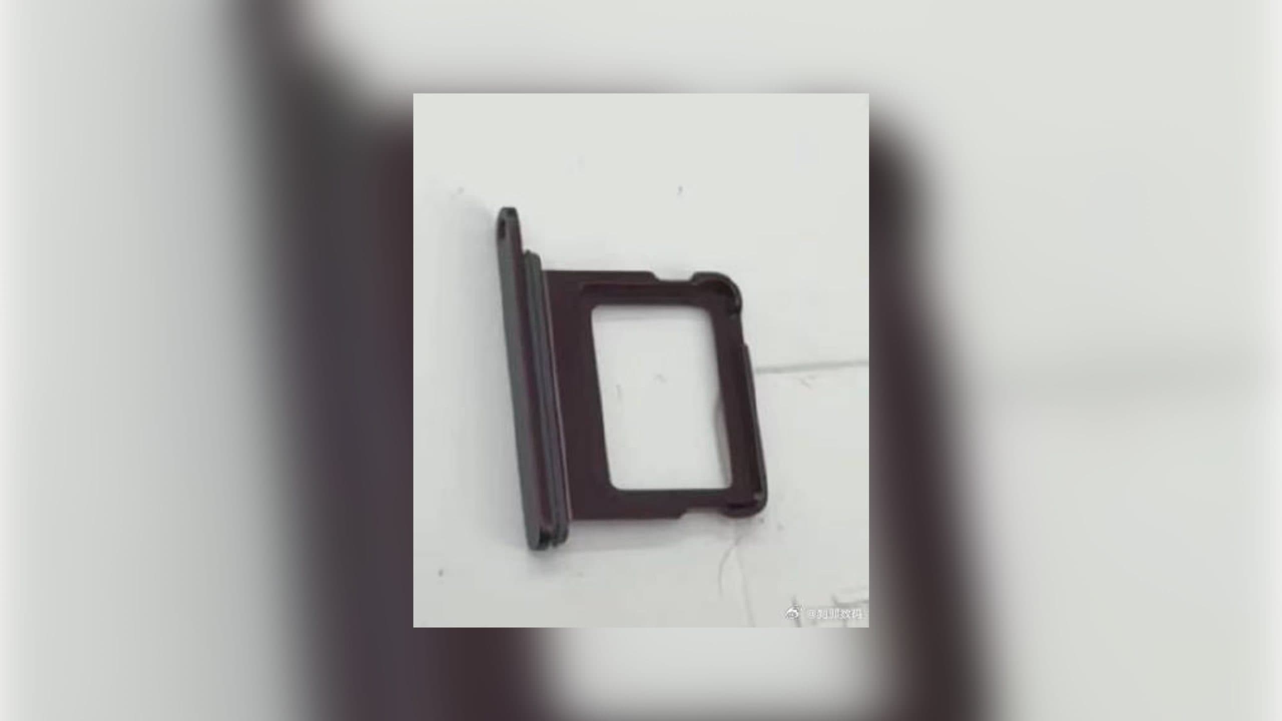 Alleged iPhone 18 Pro Sim Tray Again Shows Dark Cherry Color