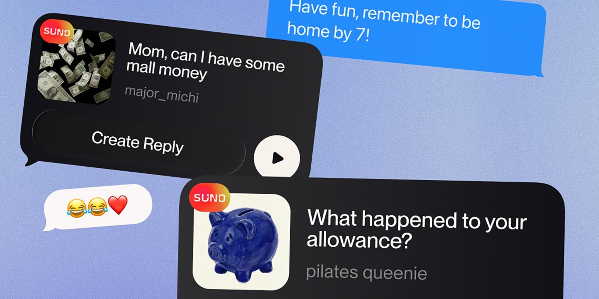 Suno now lets iPhone users generate songs directly in iMessage