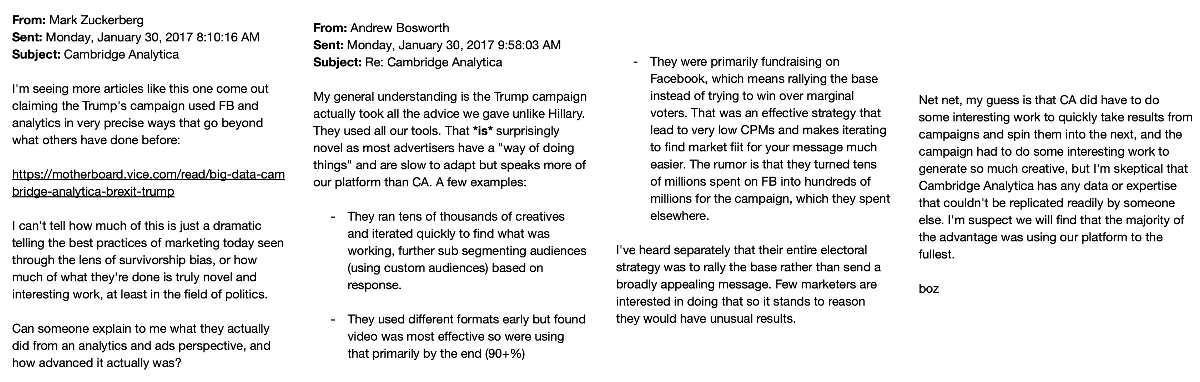 Mark Zuckerberg: "Cambridge Analytica" (2017)