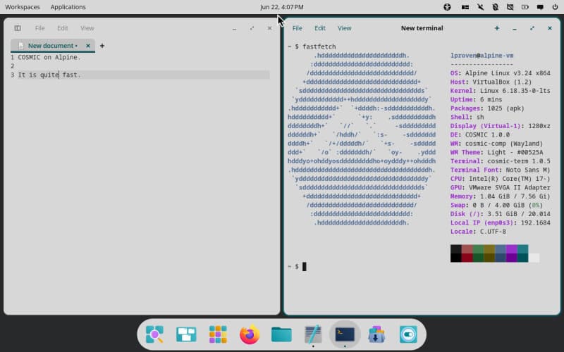 Alpine Linux 3.24 scales new desktop heights with COSMIC