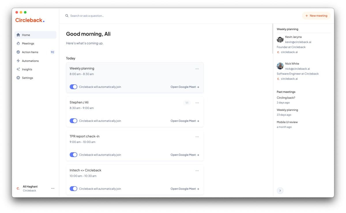 Meeting notetaker Circleback adds a free tier to attract more customers