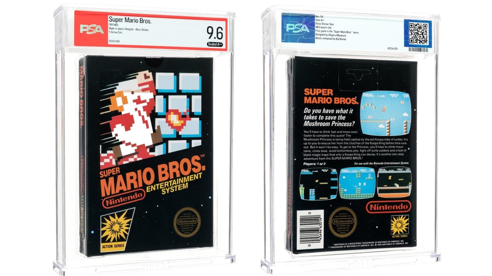 A rare sticker-sealed copy of Super Mario Bros. just sold for $3 million