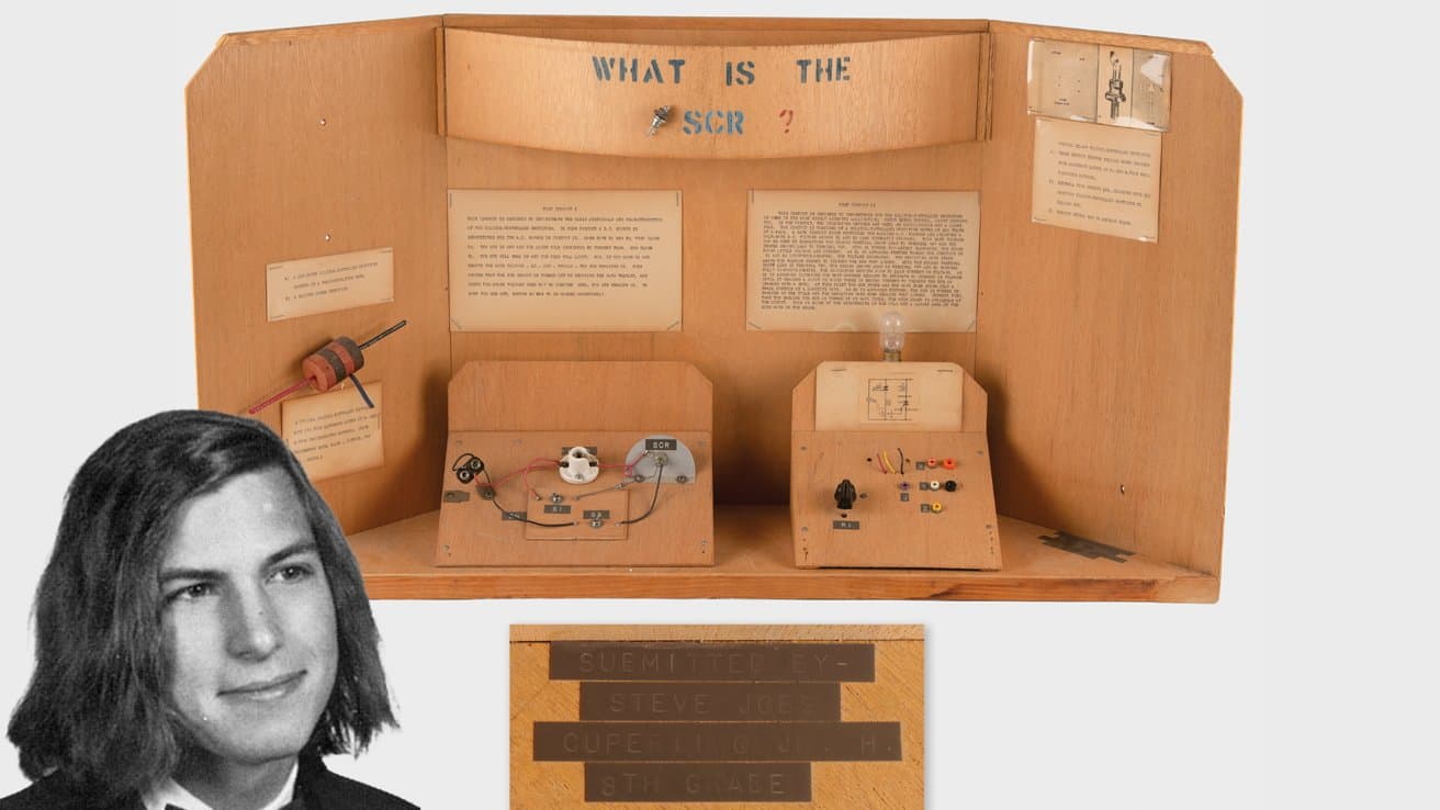 You can now make a bid on Steve Jobs' 8th-grade science fair project