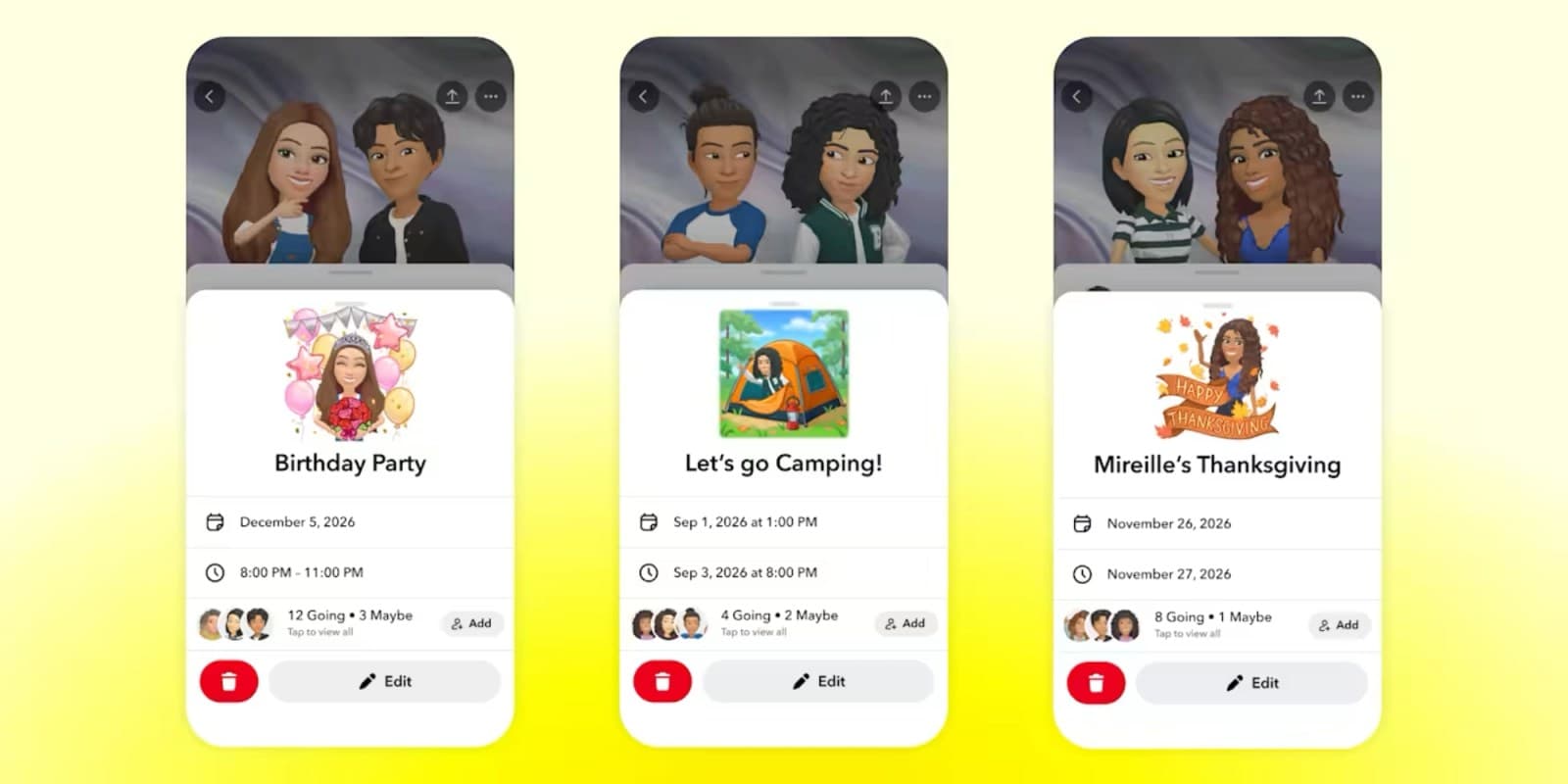 Snap adds social event planning feature with Snapchat Plans