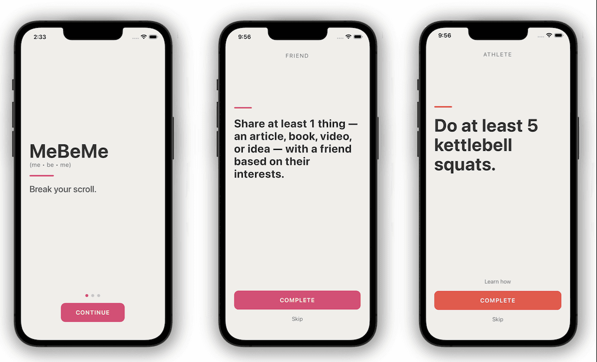 MeBeMe’s new ‘interrupter’ app helps you become your best self instead of doomscrolling