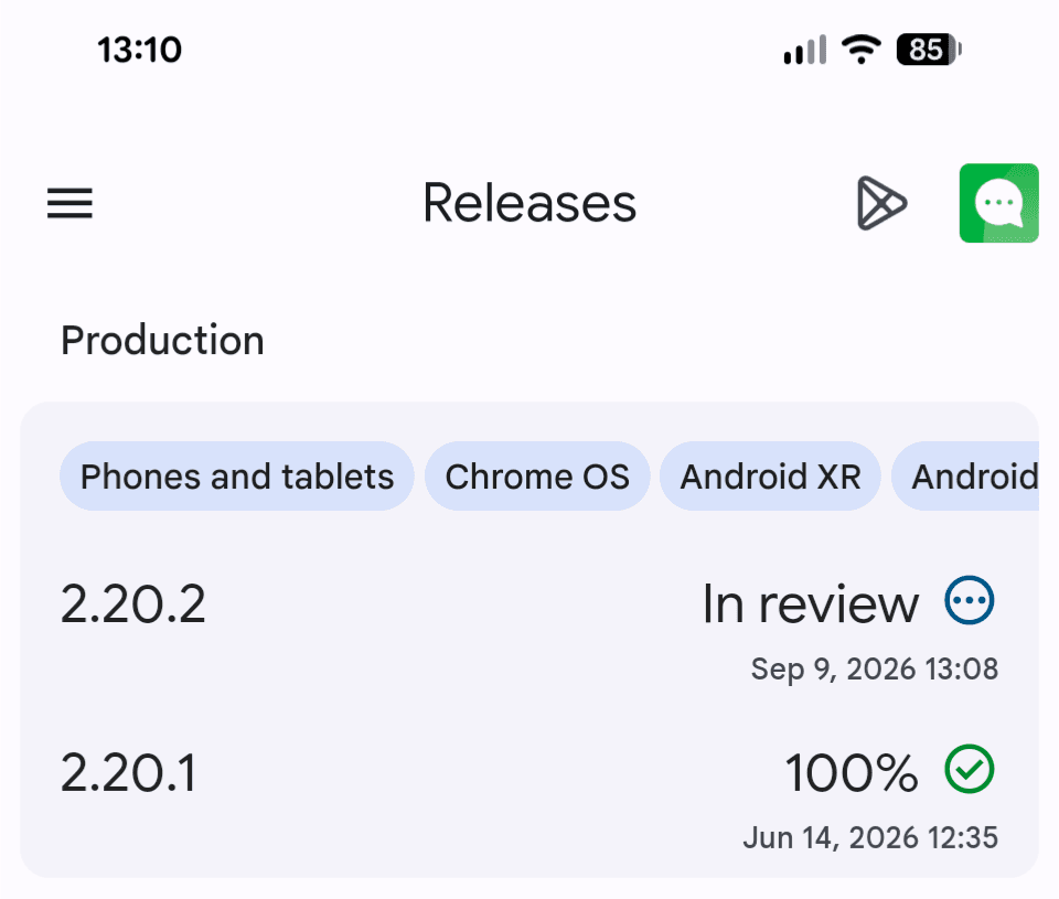 The Google Play app review process now regularly takes longer than a week