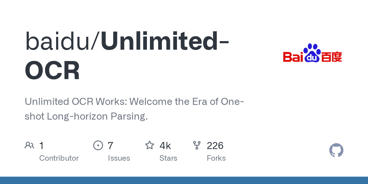 Unlimited OCR: One-Shot Long-Horizon Parsing