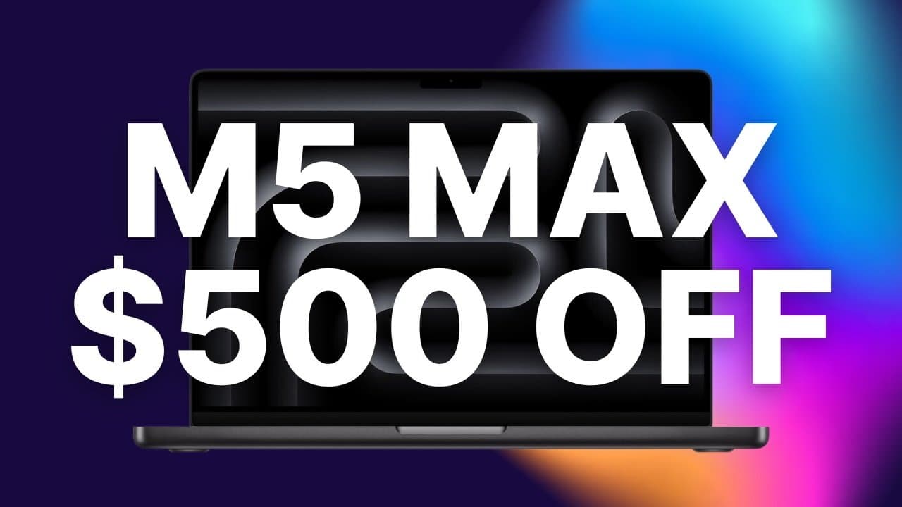 Amazon slashes $500 off Apple's M5 Max 14-inch MacBook Pro with 2TB SSD
