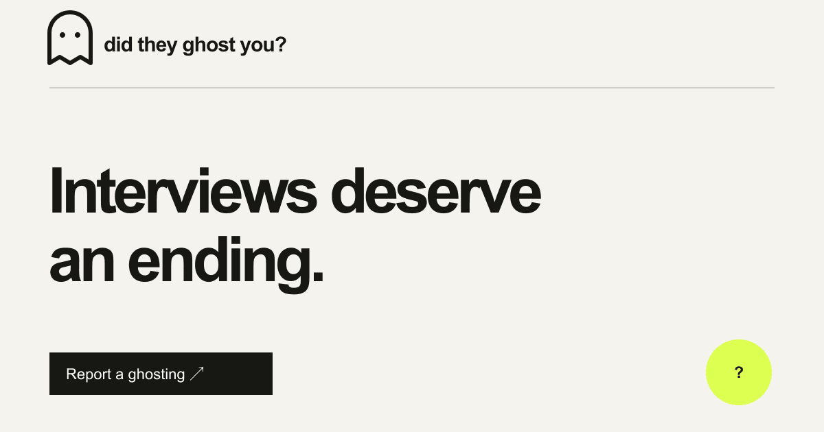 Did They Ghost You?