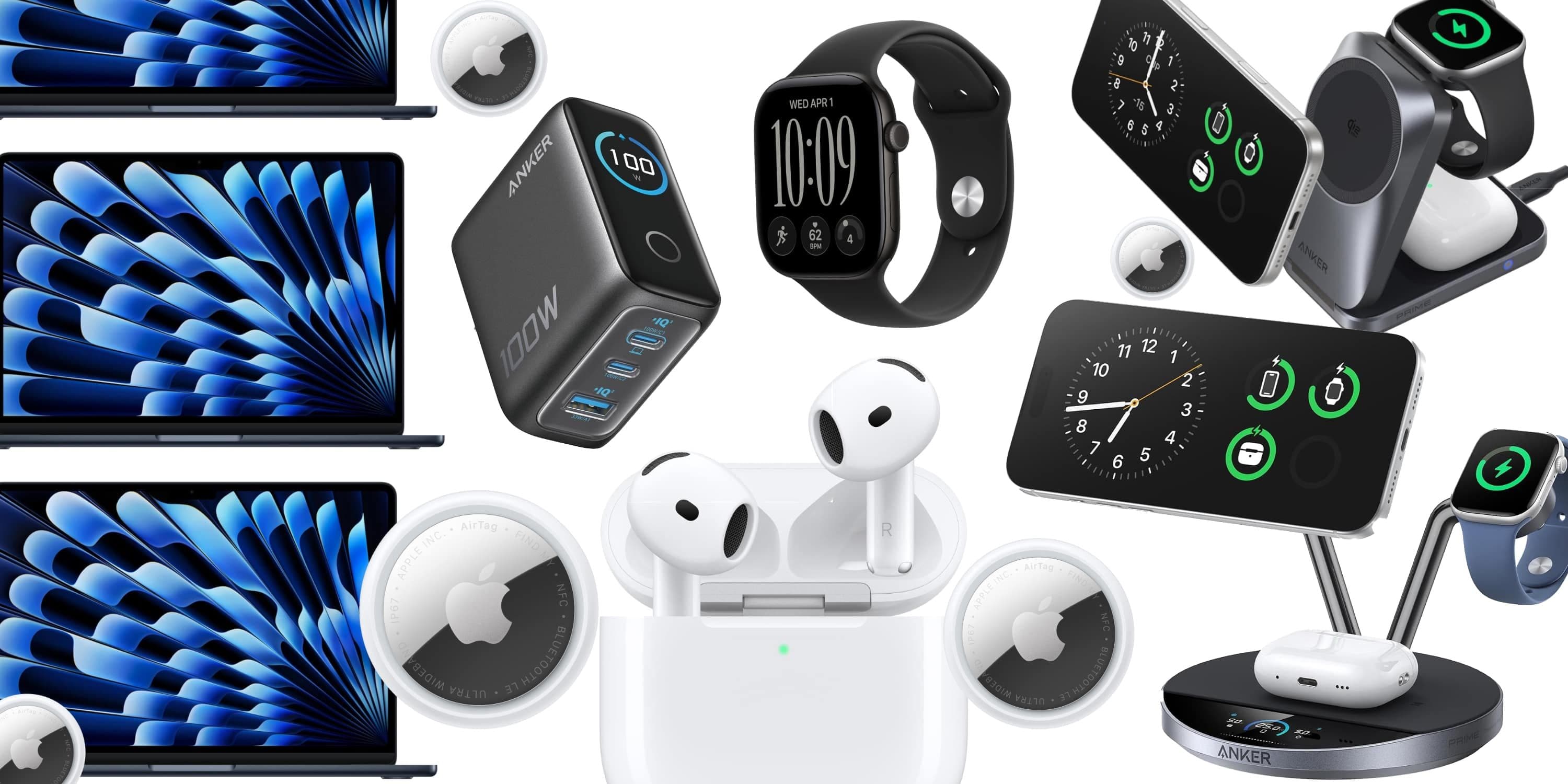 Deals: AirPods, MacBook Air $150 off, Series 12, Anker 25W MagSafe charging stations, more