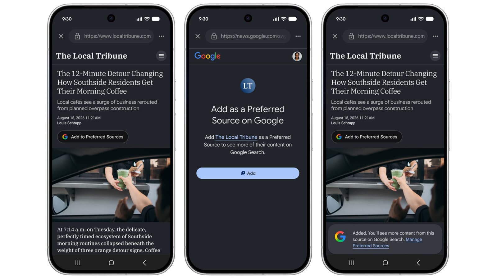 Google now allows you to add your favorite new sources to Search