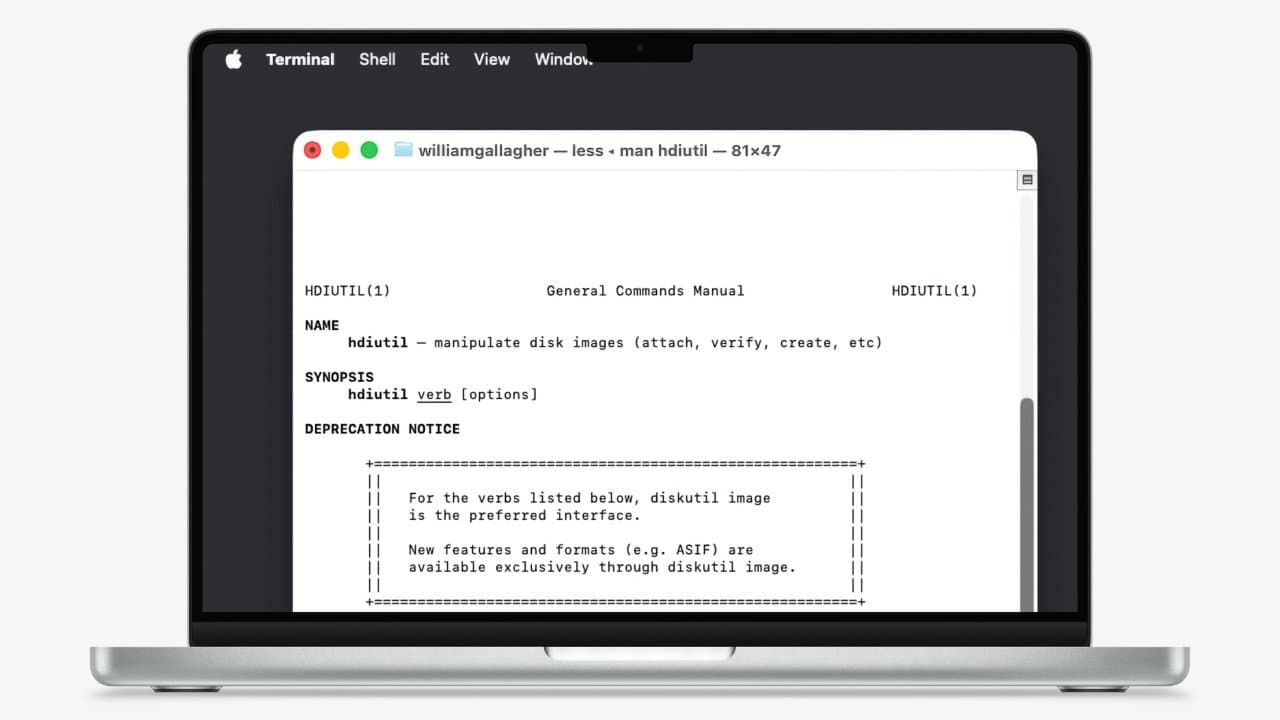 Handy disk image tool is to be removed from macOS